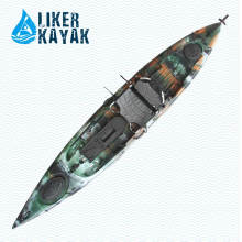 Modelo de barco de kayak de pesca de asiento sencillo de 4.3m por Liker Kayak